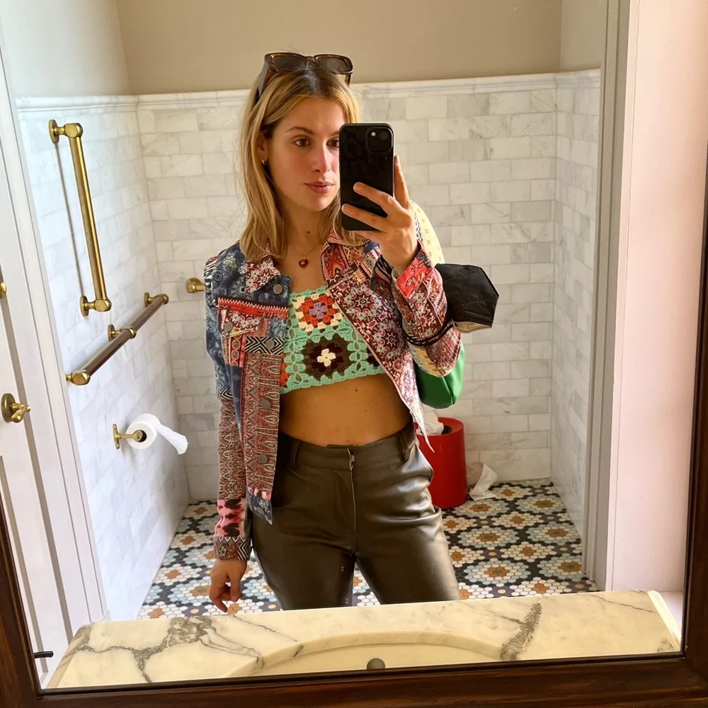 Desigual Patchwork Colorful Jacket - Picture 1 of 9